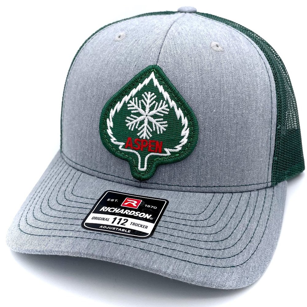 Aspen Colorado Leaf Logo Patch Hat - Richardson 112
